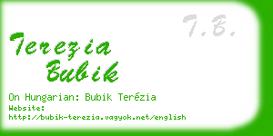 terezia bubik business card